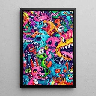 Plakat Pop Art - Eksplozja Chromatyczna