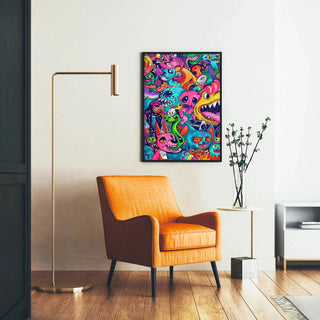 Plakat Pop Art - Eksplozja Chromatyczna