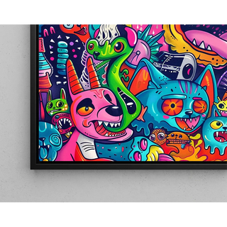 Plakat Pop Art - Eksplozja Chromatyczna
