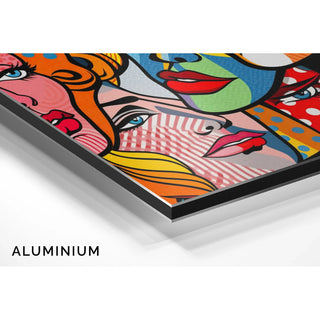 Plakat Pop Art - Fragmentowane Twarze