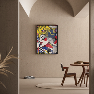 Plakat Pop Art, zatytułowany - Piękno w Ruchu
