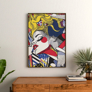 Plakat Pop Art, zatytułowany - Piękno w Ruchu