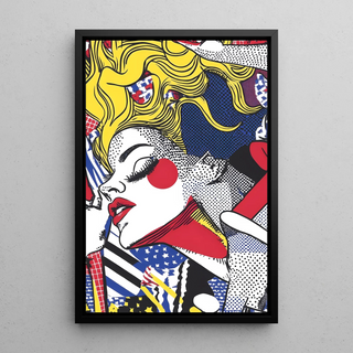 Plakat Pop Art, zatytułowany - Piękno w Ruchu