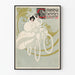 Plakat vintage Columbia Bicycles 1895 styl secesja