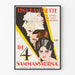 Plakat vintage De 4 Sammansvurna - Dekoracja ścienna kino retro