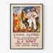 Plakat vintage US Navy Odkrycie Ameryki Południowej