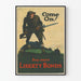 Plakat vintage wojskowy Come On Buy More Liberty Bonds