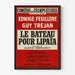 Plakat Teatr Le Bateau dla Lipaïa - Komedia na Polach Elizejskich