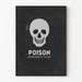 Plakat dekoracja ścienna głowa czaszki Poison Propaganda wojenne