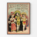 Plakat vintage Koncert zegara na Polach Elizejskich Bracia Mortimer