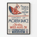 Plakat z koncertu tanecznego w stylu vintage Myra Kinch Hollywood