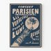 Plakat Koncertowy Paryski Les Voyageurs pour la Lune - Dekoracja Ścienna Vintage