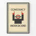 Plakat Vintage Londyńskie Metro Konstancja Projekt Graficzny