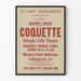 Plakat Vintage Teatr Coquette Raleigh Małe Teatr