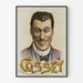 Plakat vintage portret wyrazisty Cosset
