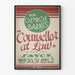 Plakat vintage Pan George Barnes - Radca prawny