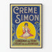 Plakat vintage Crème Simon blask młodości
