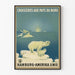 Plakat vintage Rejsy do krajów Północy Hamburg-Amerika Linie
