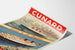 Plakat vintage Cunard Transatlantyckie Linie Queen Mary i Queen Elizabeth