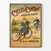 Plakat Vintage Cycles Coutrot Produkcja Francuska Paryż