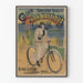 Plakat vintage produkcji francuskiej Cycles du Char Nautique w Paryżu