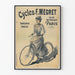 Plakat vintage Cycles F. Mégret - Retro dekoracja ścienna Paryż