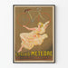 Plakat vintage Cycles Météore dekoracja ścienna rower retro