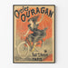 Plakat vintage Cycles Ouragan dekoracja ścienna retro