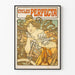 Plakat vintage Cycles Perfecta w stylu secesji
