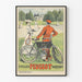 Plakat vintage Cycles Peugeot do dekoracji ściennej