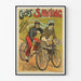 Plakat Vintage Cycles Saving w Paryżu do dekoracji ścian