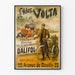 Plakat vintage Cycles Volta, dekoracja ścienna retro rower