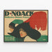 Vintage plakat z kapeluszami i piórami, dekoracja ścienna — oprawiony obraz na ścianie