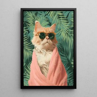 Plakat Chat Tropical