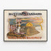 Vintage plakat Boston Standard - historyczna amerykańska dekoracja ścienna — oprawiony obraz na ścianie