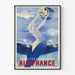 Plakat vintage Air France „Dans tous les ciel” autorstwa R. de Valerio