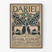 Vintage plakat Dariel - Romans Surrey dekoracyjny