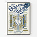 Plakat vintage Dars'a Padlock na Golden Gate