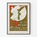 Plakat vintage Das Kleine Witzblatt z tancerką w białej sukni
