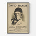 Plakat ścienny vintage portret Davida Haruma 1902