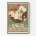 Plakat vintage Davos Schatzalp Schlittelbahn zima