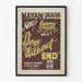 Plakat vintage teatru „Days Without End” Eugène O'Neill