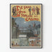 Plakat dekoracyjny vintage De Smaa Land Strygere paa Casino