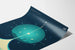 Plakat dekoracyjny głęboki kosmiczny zegar atomowy niebieski NASA
