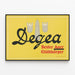 Plakat vintage Degea Bester Auer Glühkörper - dekoracja ścienna retro — oprawiony obraz na ścianie