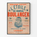 Plakat vintage L'Étoile du Général Boulanger - Retro dekoracja ścienna