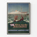 Plakat vintage Den Norske Amerikalinje - Norwegian America Line