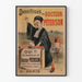 Plakat vintage z pastami do zębów doktora Pétersona do dekoracji ścian