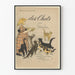 Vintage plakat „Des Chats” autorstwa Steinlena do dekoracji ścian