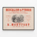 Plakat vintage Opery Komicznej Deukalion i Pyrrha autorstwa H. Montfort — oprawiony obraz na ścianie